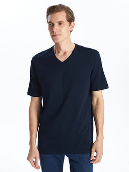 V Yaka K?sa Kollu Penye Erkek Ti??rt