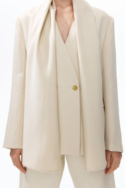 Blazer sin solapas con pa?uelo - H&m фото 3