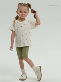 Костюм Актив бордовые тюльпанчики-оливка - Sovalina фото 6