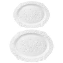 Набор 2 блюд 30,5*23*2 см и 25,5*19*2 см "Птички на ветке".