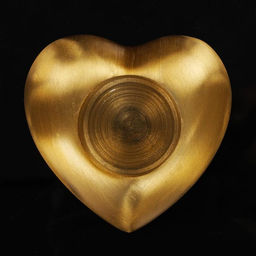 Подсвечник Сердце, на 1 свечу, 8.5?9?4 см, алюминий