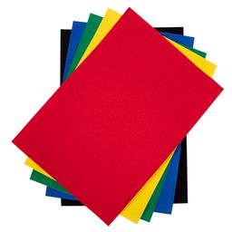 Лео Играй Цветная бумага бархатная LPCP-03 160 г/м2 A4 21 х 29.7 см 5 л. 5 цв фото 4