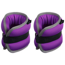 Утяжелители неопреновые ONLYTOP, 2 шт.×1 кг, фиолетовые