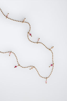 PACK OF TWO CROISSANT PENDANT NECKLACES - Zara фото 7