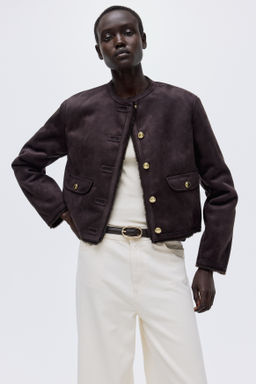 Chaqueta con forro de peluche - H&m фото 5