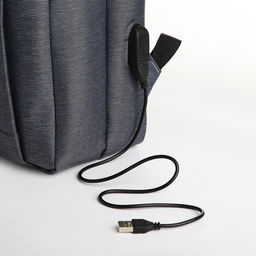 Рюкзак городской на молнии, 2 кармана, с USB, цвет серый - Simaland фото 5