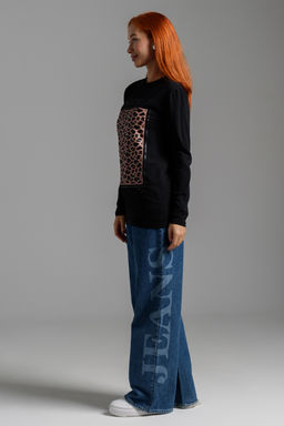 8541 Футболка с длинным рукавом женская