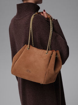 Замшевая сумка Bella DBR 31202 светло-коричневый  фото 3