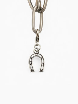 Цена за 5 шт. Шарм для браслета «Оберег» подкова на удачу, цвет серебряный