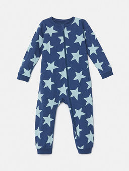 Bisiklet Yaka ?izgili Erkek Bebek Tulum 3l?