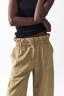 Pantal?n barrel con cintura paper bag - H&m фото 5
