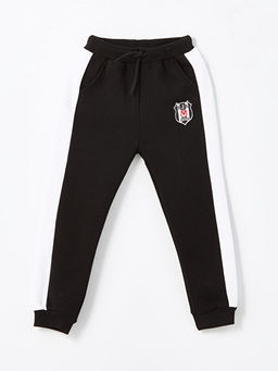 Beli Lastikli Be?ikta? Bask?l? Erkek ?ocuk E?ofman Alt