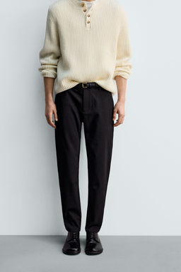 SLIM FIT COMFORT TROUSERS - Zara фото 43