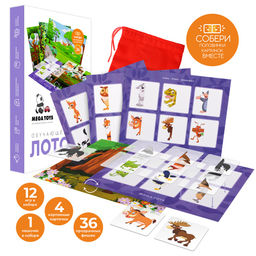 Mega Toys. Лото прозрачное "Лесные животные" арт.17245 /21