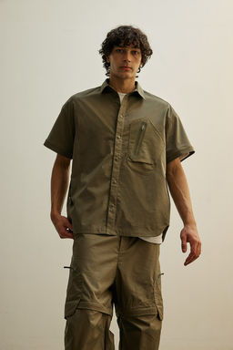 Camisa deportiva zip-off en DryMove Loose Fit - H&m фото 2
