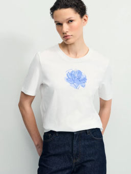 Футболка из хлопка с принтом / Zarina