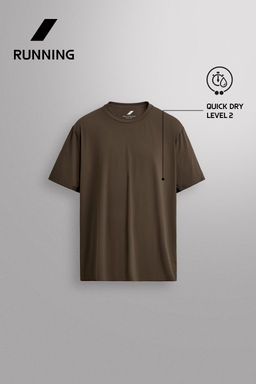 CAMISETA RUNNING MANGA CORTA / Marr?n oscuro - Zara фото 11
