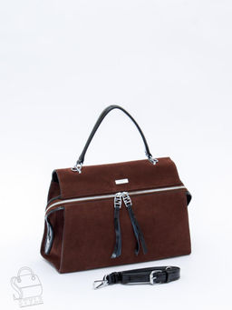 Сумка женская кожаная 9675MSS coffee Velina Fabbiano-Safenta в Новосибирске