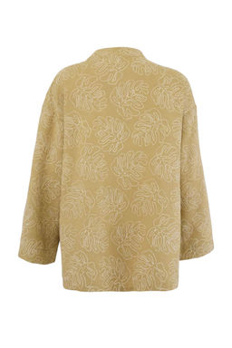 Ekru Dokuma Cicek Desen Islemeli Midi Plaj Kimono&Kaftan TBESS25KM00030 - Trendyolmilla фото 8