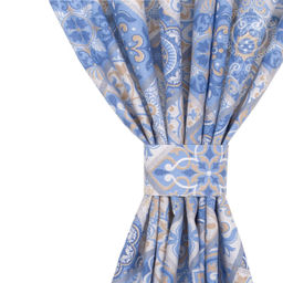 Шторы для кухни с подхватом Сицилия 145*180/Шторы: 2 шт.- 145*180, подхваты: 2 шт. Шторы "АРТ ДИЗАЙН" для кухни