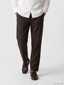 Regular Fit Erkek Keten Pantolon