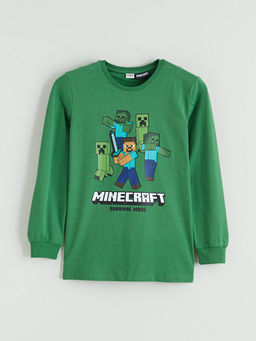 Minecraft Bask?l? Erkek ?ocuk Pijama ?st