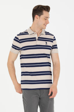 U. S. Polo Assn Мужская футболка с воротником-поло Stone - U.s. polo assn фото 11