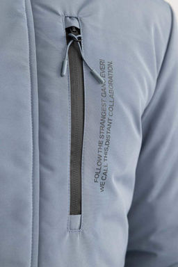 Водоотталкивающее пальто обычного кроя с капюшоном - Defacto фото 6