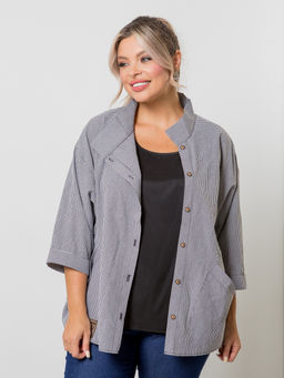 Блузка 1423 серый