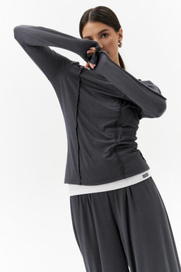 Лонгслив из вискозы