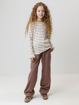 КР 400847/капучино к633 брюки для дев