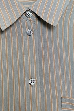 ZW COLLECTION STRIPED FLOWING SHIRT - Zara фото 9