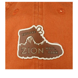 Бейсболка AMERICAN NEEDLE арт. ZNP-2001A Zion National Park Slouch (рыжий)  фото 2