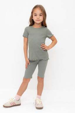 КР 400556-1/зеленый чай к565 шорты (велосипедки) для дев - Crockid фото 2