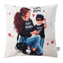 Наволочка декоративная Этель Super mom, 40х40 см,100% п/э