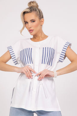 Рубашка Арника (белый) - Эльза фото 5