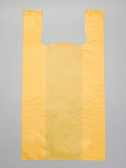 Цена за 100 шт. Пакет-майка ПНД жёлтая 30+16х55/20 мкм