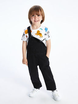 Bisiklet Yaka K?sa Kollu Bask?l? Erkek Bebek Ti??rt