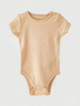 Bisiklet Yaka K?sa Kollu Basic K?z Bebek ??t??tl? Body 3l? - Waikiki фото 3