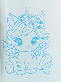 Комплект домашний для девочек голубой с единорогами - Mark formelle фото 7