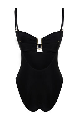 TRENDYOLMILLA Siyah Straplez Aksesuarl? High Leg Regular Mayo TBESS24MA00006 фото 8