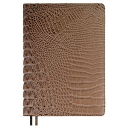 Ежедневник недатированный ESCALADA, А5+, 160 л., арт. 63933/ 10 АЛЛИГАТОР СВЕТЛО-КОРИЧНЕВЫЙ  фото 2