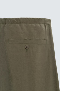 RELAXED FIT FLOWING TROUSERS - Zara фото 8