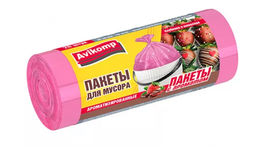 Avikomp пакеты для мусора, 30л*20шт, ароматизированные, "Клубника в шоколаде", в Рулоне (серо-розовые)