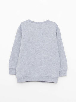 Bisiklet Yaka Uzun Kollu Bask?l? Erkek Bebek Sweatshirt - Waikiki фото 2