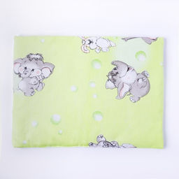 Подушка, размер 30х40 см, бязь,синтепон, цвет зел, набивка МИКС 214