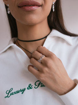 Кольцо «Сердце» чувства, цвет серебро, безразмерное