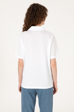 Kad_n Beyaz Ti__rt - U.s. polo assn фото 5