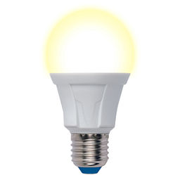 LED-A60 16W/3000K/E27/FR PLP01WH Лампа светодиодная. Форма А, матовая. Серия Яркая. Теплый белый свет (3000K). Картон. ТМ Uniel.
