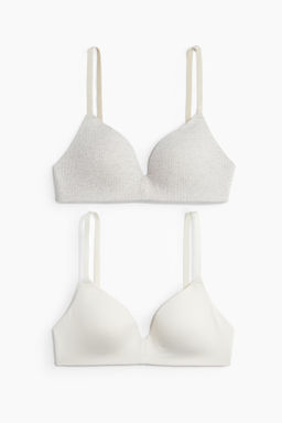 Pack de 2 sujetadores de algod?n sin aros - H&m фото 2